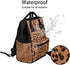 Hsnar Backpack Prints Abstract Leopard Waterproof Diaper Bag Large Capacity Baby Bag with Stroller Straps, Multi-Pocket