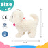 Cuteoy Walking White Dog Stuffed Animal - Talking Educational Plush Puppy Toy for Boys & Girls