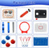 Dollox Toddler Basketball Hoop Set - Indoor Mini Basketball Stand with 4 Balls & Pump, Adjustable for Kids 3-6