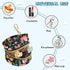 YETTASBIN Cute Snails Portable Pacifier Holder Case with Metal Hook Buckle & Zipper for Diaper Bag and Stroller