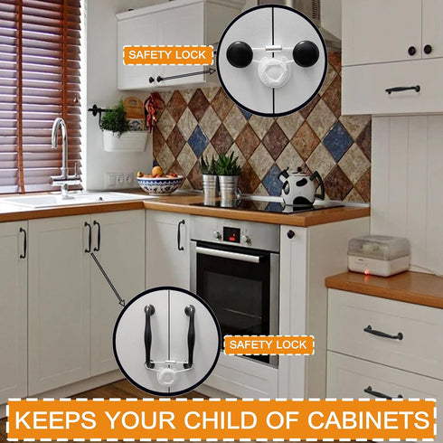Generic (5pcs) Cabinet Locks Baby Proofing, Childproof Cabinet Locks, Cabinet Baby Locks, Safety Cabinet Locks No Drill