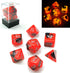 Bescon Two-Tone Glow-in-The-Dark Polyhedral Dice Set, Luminous RPG Dice Set d4 d6 d8 d10 d12 d20 d% Brick Box Pack