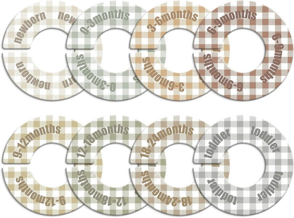 WSICSE Baby Closet Dividers,Round Baby Clothes Dividers for Closet Nursery Closet Organizer