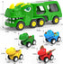 1 2 3 4 5 5-in-1 1-3 4-7 2-4 3-5 HEGUD Toddler Car Toys for Year Old Boy, Dinosaur Vehicle Trucks Toys for Toddlers