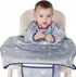 Baby Feeding Coverall Bib with Long Sleeves, Attaches to Highchair and Table, Weaning Bibs