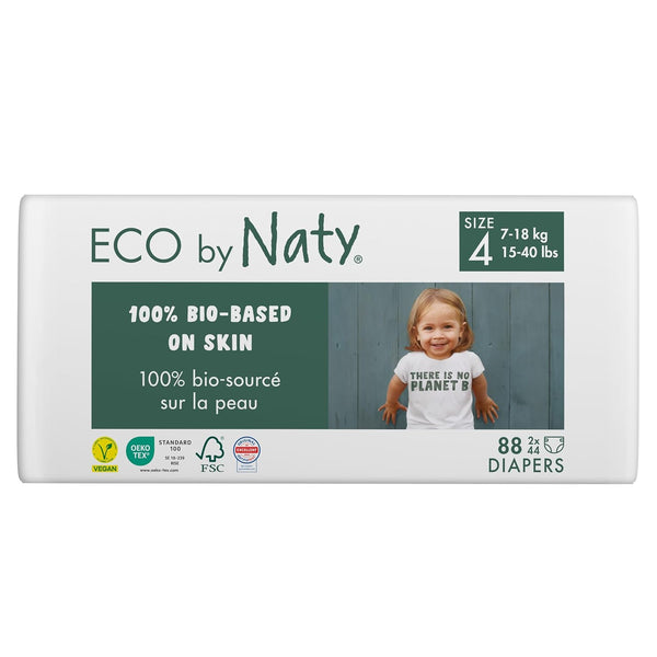 Eco by Naty Baby Diapers - Plant-Based Eco-Friendly Diapers, Great for Baby