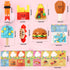 SKINOSM 28 7 Set Valentine's Day Cards for Kids - PCS Dessert Block Valentines Day Gifts, Cards with Designs Block