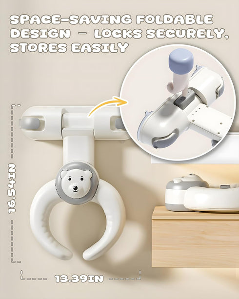 Wanchouse 6 Adjustable Baby Bath Stand with Strong Suction Cups Foldable Shower Support Seat for Babies Months & Up