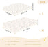 miaozhen 1 Pack 52x28 Cotton Baby Crib Sheets for Boys Girls Soft Comfy Animal Kangaroo Rustic Woods Pattern Pink