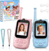 FieGsom Kids Audio/Video Walkie Talkies, 2 Pack Rechargeable Walkie Talkies for Kids with