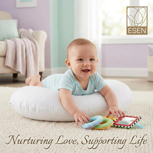 ESEN Nursing Pillow and Body Positioner for Breast Feeding and Bottle Feeding, Naked Ultra Soft Baby Breastfeeding