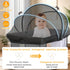 jiangcha 2-Way Bassinet Cover for Cats - Mosquito Net Cover for Bassinet Bedside Sleeper Travel Crib to Keep Cats Out