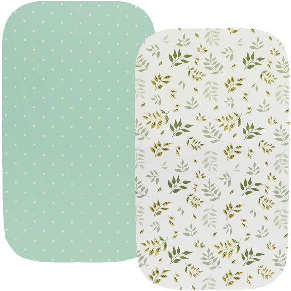 Fadacudan Waterproof Changing Pad Cover Set 2 Pack Stretch Jersey Knit Super Soft
