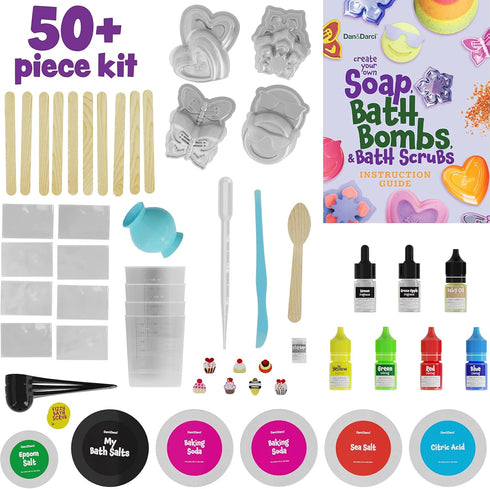 Soap & Bath Bomb Making Kit for Kids, 3-in-1 Spa Science Kit, Easter Craft Gifts for Girls & Boys Age 6-12