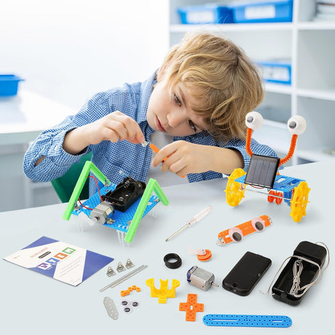 STEM Robotics Science Kits for Boys 6-8 Girls 8-12, Robot Building Kit for Kids 8-10