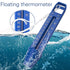 Floating Baby Bathtub Thermometer - Blue with Rope Design