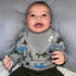 100% DiaperSquad's Organic Cotton Baby Drool Bibs, Super Absorbent & Adjustable Baby Bibs for Drooling and Teething