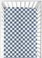 Sweet Jojo Designs Fitted Baby Crib Sheets (Blue and White Gingham Checkered)