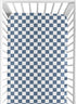 Sweet Jojo Designs Fitted Baby Crib Sheets (Blue and White Gingham Checkered)