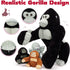 19.6" MaoGoLan Giant Gorilla Stuffed Animals - Large Plush Gorilla with Babies, Soft and Cuddly Companion Toy Gifts