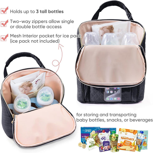 3 9 SFYBYHEART Breastmilk Cooler Travel Bag for Baby Bottles Up to Ounce - Insulated Bottle bag for Daycare