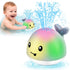 WAVISA Light Up Whale Bath Toys Sprinkler for Babies 6-12 12-18 Months,