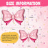 Hicarer 6 Pcs Pink Bow Balloon, 35 Inch and 15 Inch Polka Dot Foil Balloons for Birthday Wedding Theme Party