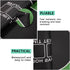 71" x 35" Poker Mat for Table - Smooth Water Repellent Surface, Nonslip Rubber Bottom, Green, Easy to Roll Up