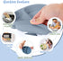 6 Pack set Meanplan Suction Plates for Toddlers with Lids Silicone Baby Plates Food Grade Silicone Divided Design BPA