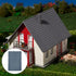 12 Sheets 30*20CM Grey Miniature Roof Shingles - 6 Styles Model Tiles for DIY Building Model Roof Tiles