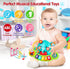 Baby Piano Toy for 6 to 12 Months, Light Up Music Baby Toys for Early Learning Educational Piano Keyboard