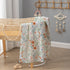 Set Set, Newborn Swaddle with Matching Hat and Bow Floral Baby Girl Newborn Receiving Blankets Baby Swaddle Nursery