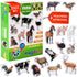Fridge Magnets for Toddlers - Magdum, 16 Farm Animal Magnets for Refrigerator, Educational Gift for Kids