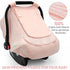 Summer/Spring,100% Baby Car Seat Cover for Organic Cotton Carseat Cover for Babies,Infant Car Seat Cover Canopy