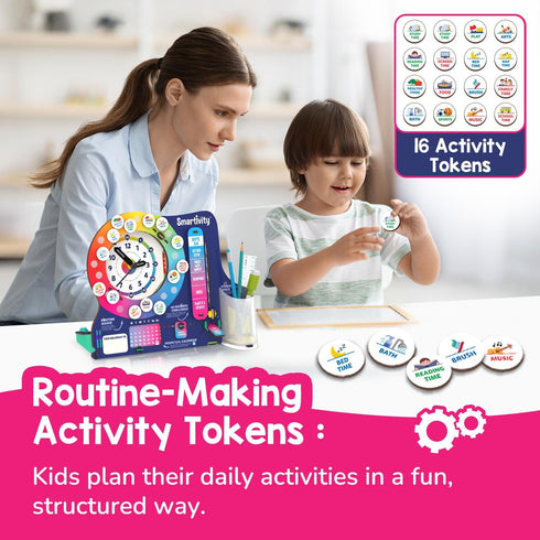 8-14 8,9,10,11,12,13,14 Smartivity DIY Interactive Clock with Stationary Organiser for Kids Ages | Features an Infinity