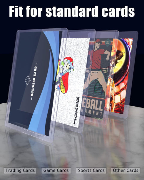 Top Loader for Cards 720 ct, 35 PT Premium 360 Top Loader & 360 Clear Soft Sleeves, Thick Plastic Card Protectors