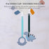 Girls,Pack 4 One Piece Design Silicone Pacifier Clip Holder for Baby Boys and of Flexible Paci Leash,Binky