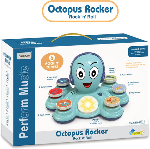 Baby Musical Toys Learning Toys for Toddlers, Octopus Music Toys, Preschooler Musical Educational Instruments Toy