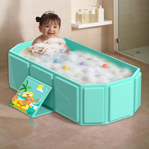 Generic 0 8 Foldable Bathtub Kids Basin Stylish Versatile Durable Body Cleansing Shower, Functional, Lightweight
