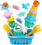 utoyz Splash & Sand Adventure Set Beach Toys for Toddlers with 18 Pcs