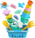 utoyz Splash & Sand Adventure Set Beach Toys for Toddlers with 18 Pcs