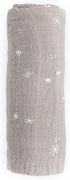 100% 47" 47" Little Unicorn Snow Flurries Cotton Muslin Swaddle Blanket | Single | Cotton | Super Soft | Newborns