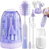 Electric Bottle Brush Cleaner,Rechargable Electric Baby Bottle Brush Cleaner with Thermometer,Silicone Bottle/Nipple/Straw
