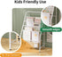 4-Tier (28.35" JAQ White Kids Bookshelf, Metal Book Display Rack for Small Spaces, Modern Toddler Bookshelf for Nursery