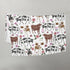 Watercolor Cow Boho Floral Baby Blanket - Farm Animals Flannel Swaddle Blanket for Boys and Girls, 30x40