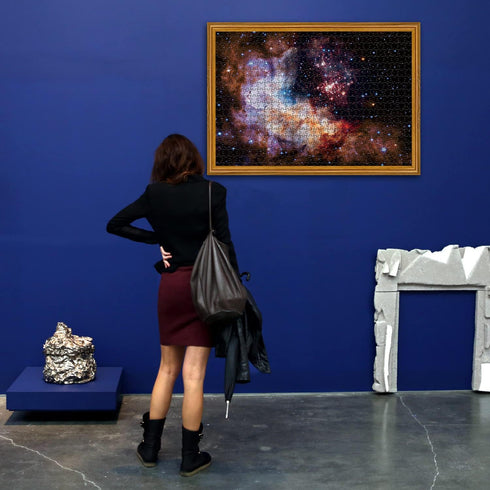 Space Puzzle 1000 Pieces - Adult Solar System Galaxy Jigsaw Puzzle, Hubble-Westerlund 2 Planets Star Nebula Universe