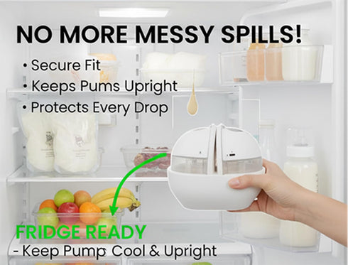 Generic Momcozy M5/M5 Breast Pump Holder for Lite, Keeps Pumps Upright, Compact Storage Solution, Hands-Free Design