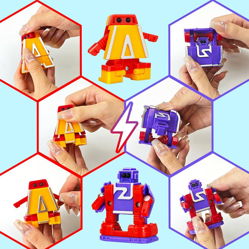 Countdown Alphabet Robots for Boys,ABC Letters Learning Education Toys for Toddlers,Christmas Advent Calendar