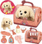 TEUVO Pet Care Play Set Robot Dog Toys for Kids 12Pcs Puppy