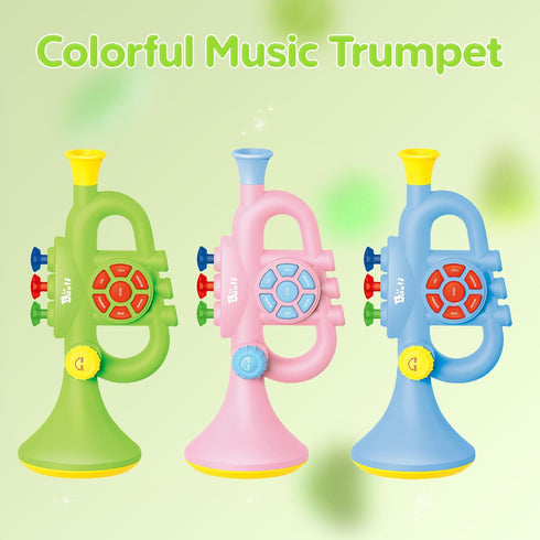 DOLPH HUG 2026 3 4 5 6 7 8, Generic Toddler Musical Trumpet Toy for Kids - Upgraded Musical Enlightenment Instrument